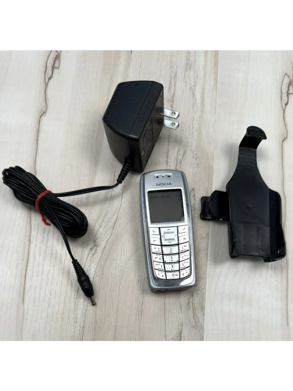 VTG NOKIA 3120B Mobile CELL PHONE +AC Power Supply Charging Cord & Holster WORKS